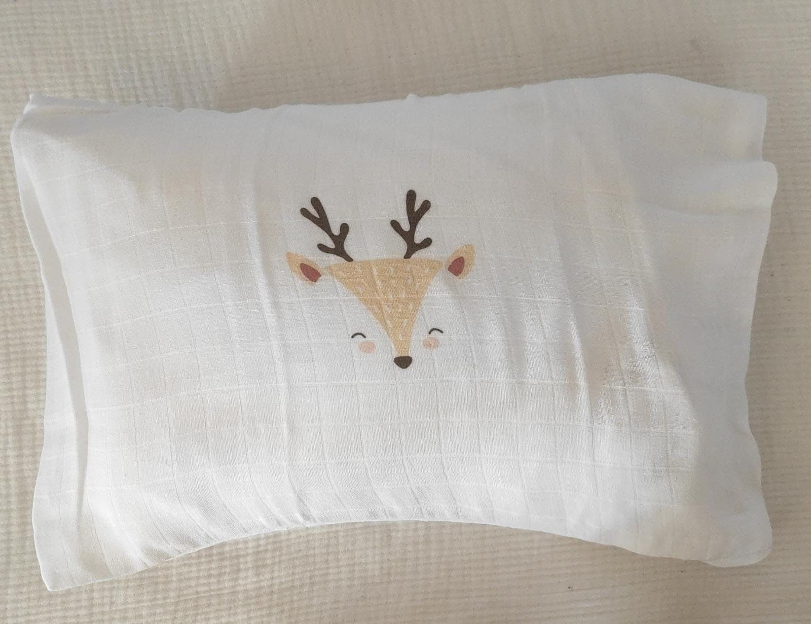 Müslin Yastık Kılıfı Geyik