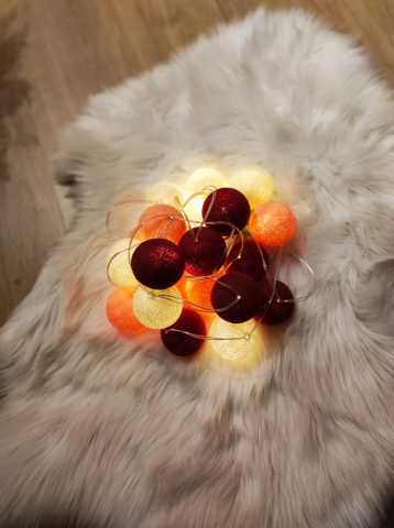 Işıklı Toplar Tarçın-Ekru-Pudra