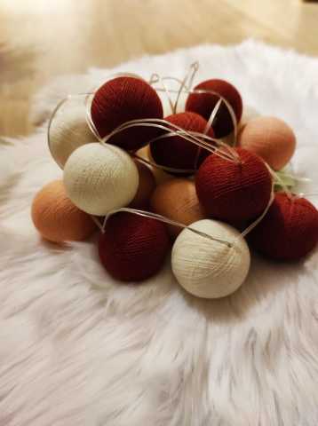 Işıklı Toplar Tarçın-Ekru-Pudra