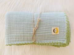 Pie Müslin Battaniye Baby Blue