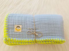 Pie Müslin Battaniye Baby Blue