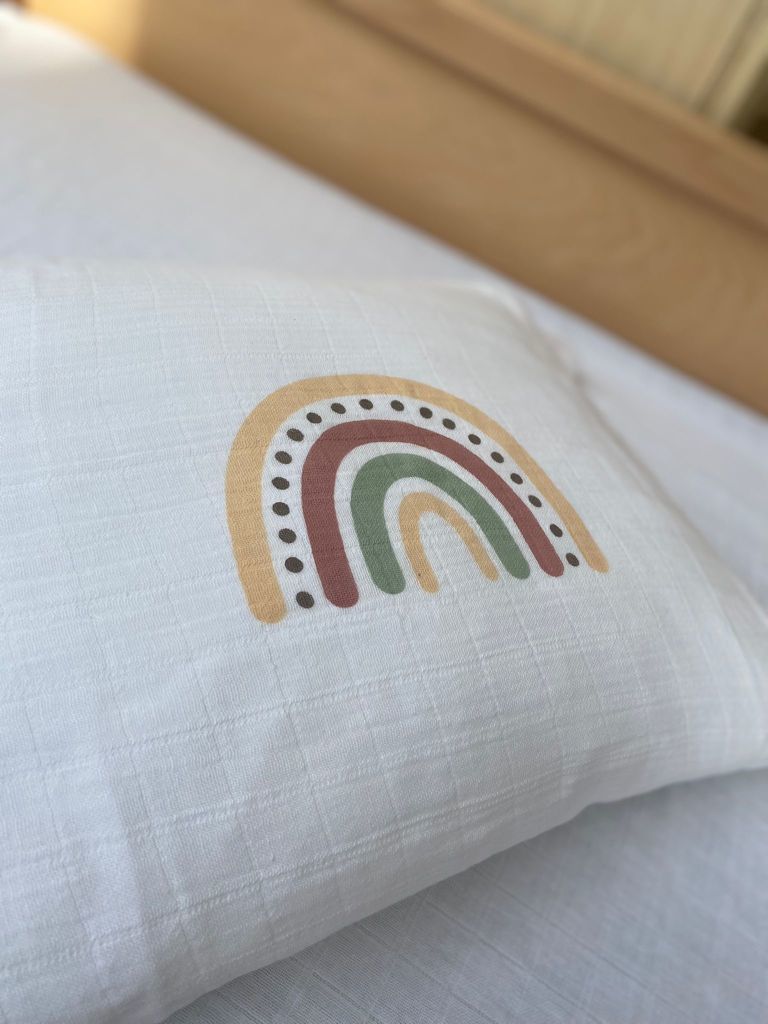 Müslin Çarşaf Takımı Gökkuşağı - 80x180