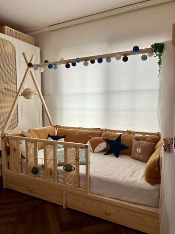 Sorbe Kızılderili Çekmeceli 100*200 Karyola ( son 1 Adet)