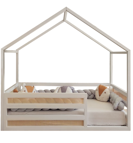 Sebastian Çatılı  Masif Karyola 80x180 - Ev Çatı - Kurulum istemiyorum