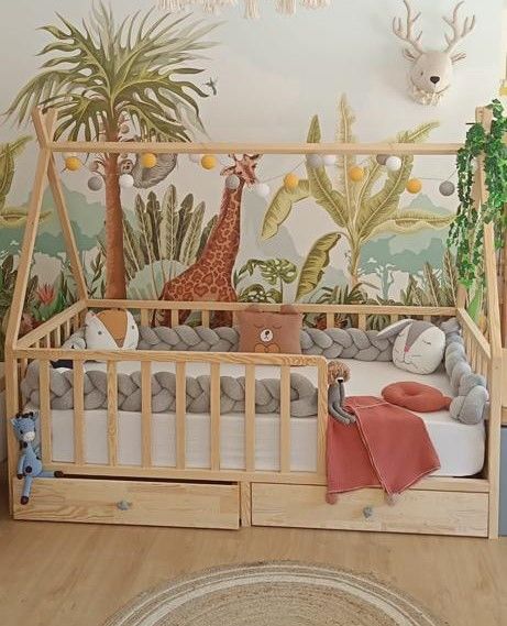 Tribal Kızılderili Masif Karyola 80x180 - Çekmeceli - Kurulum istemiyorum