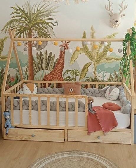 Tribal Kızılderili Masif Karyola 90x190 - Çekmeceli - Kurulum istemiyorum