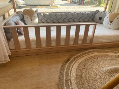 Sorbe Montessori Masif Ev Karyola(Cibinlik Hediyeli)