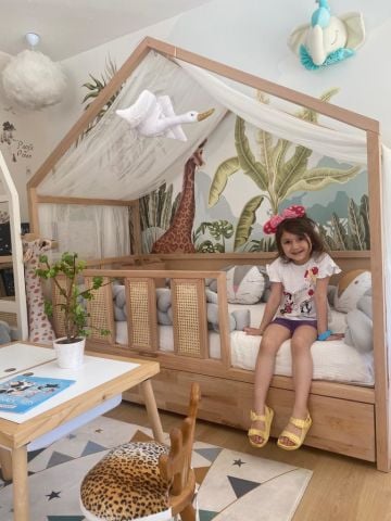 Sorbe Çekmeceli  Masif Karyola