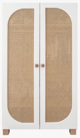 Souffle Masif Ahşap Gardırop Kurulum istemiyorum - Beyaz