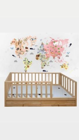 Odin  Masif Karyola Çekmecesiz - 100x200 - Kurulum istemiyorum